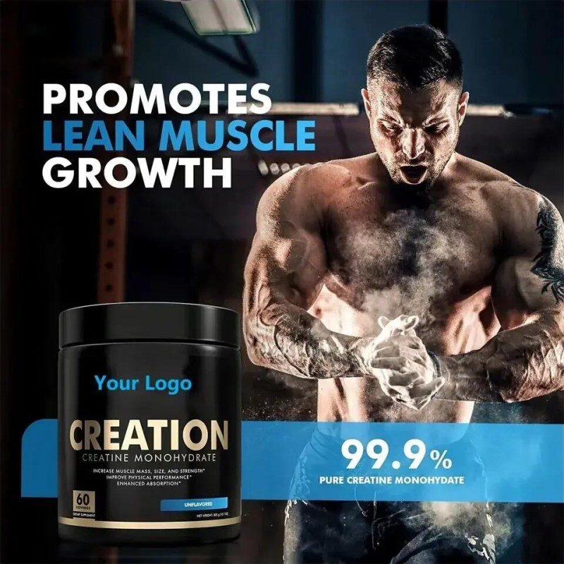 Creatine Monohydrate Powder Manufacturer - OEM ODM Pure Raw Energy Supplement