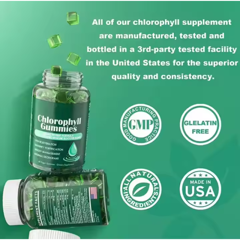 Chlorophyll Gummies Supplier - Private Label OEM Powder Supplement Candy