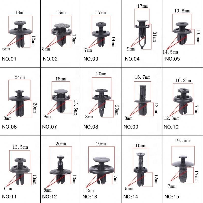 Car Fastener Supplier - Universal Moulding Clip Set