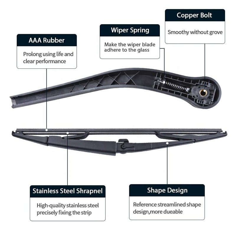 Rear Wiper Set Factory - Dodge Durango 2004-2009 Kit