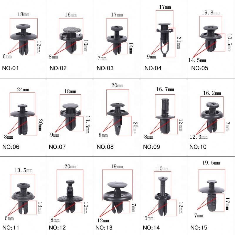 Bumper Clip Factory - Toyota Tercel Camry 9mm