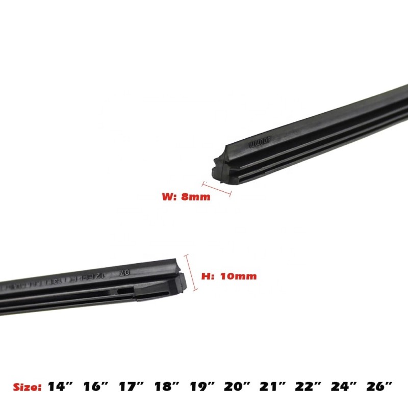 Car Wiper Blade Manufacturer - Hybrid Rubber Refills 8.5mm