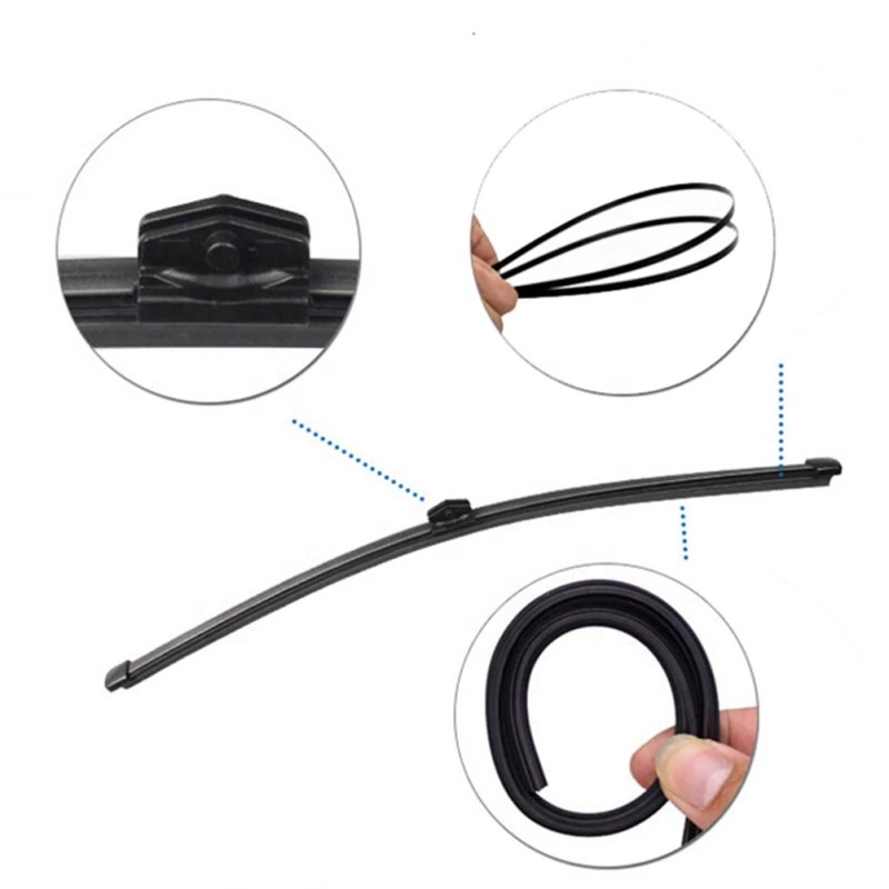 Rear Wiper Set Factory - Audi A3 Complete Assembly