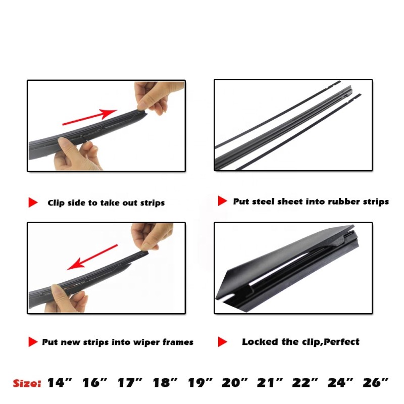 Car Wiper Blade Manufacturer - Hybrid Rubber Refills 8.5mm