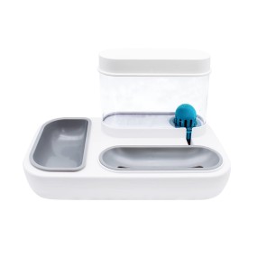 Pet Feeder Factory - 2 in 1 Cat Water Food Dispenser