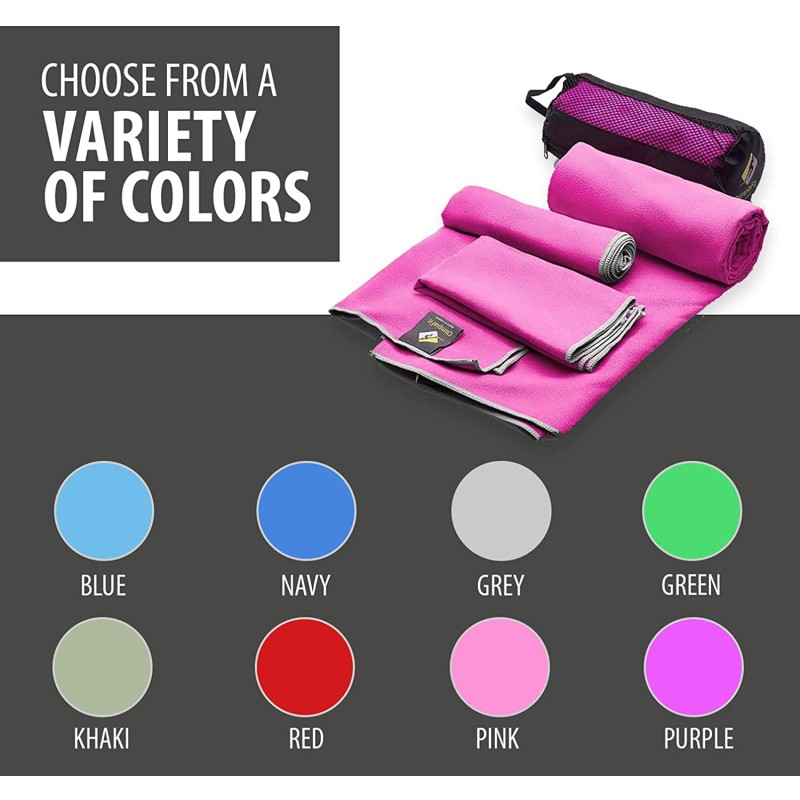 Travel Towel Manufacturer - Portable Microfiber with Mesh Bag