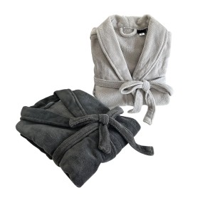 Women Bathrobe Supplier - Fleece Plush Warm Long Robes