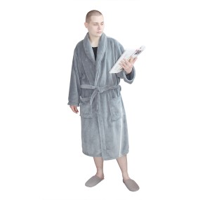 Bath Robe Factory - Winter Fluffy Shower Sleepwear Coral