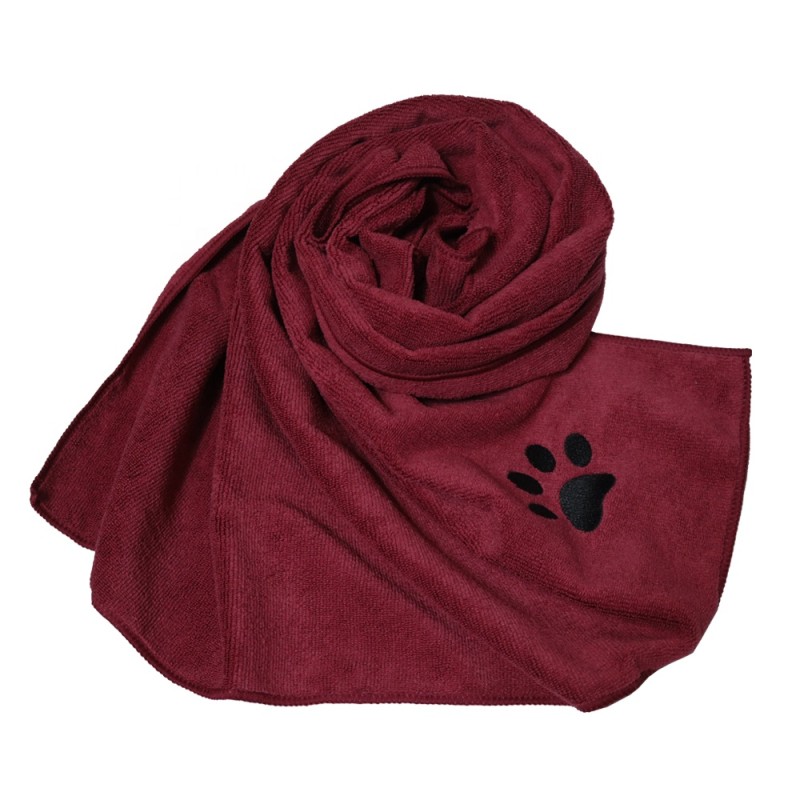 Pet Dog Towel Manufacturer - Quick Drying Cute Embroidered Paw