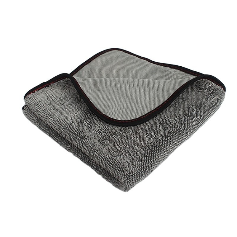 Microfiber Cleaning Cloth Factory - Double Layer Twist Drying