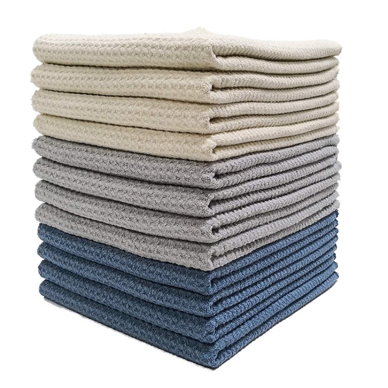 Waffle Weave Towel Manufacturer - Hot Sale Quick Dry Kitchen