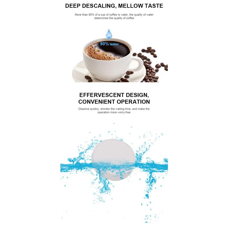 Coffee Machine Cleaning Tablets Factory - OEM Food Grade Fast Dissolving Descaling
