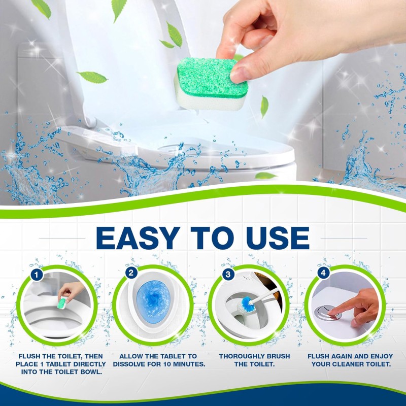 Toilet Bowl Cleaner Manufacturer - OEM Custom Powerful Scrubbing Descaling Tablet