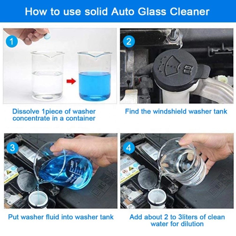 Glass Cleaner Effervescent Tablets Supplier - OEM Wholesale Car Windscreen Detergent