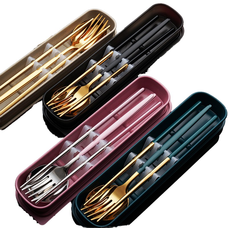 Cutlery Set Factory - Korean Gold Plated Colorful Handles