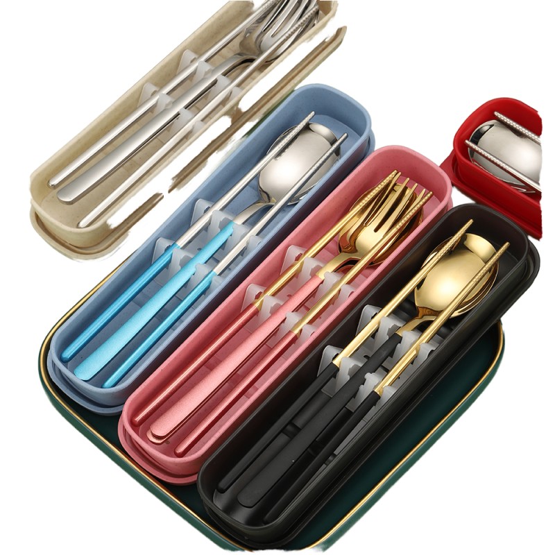 Cutlery Set Factory - Korean Gold Plated Colorful Handles