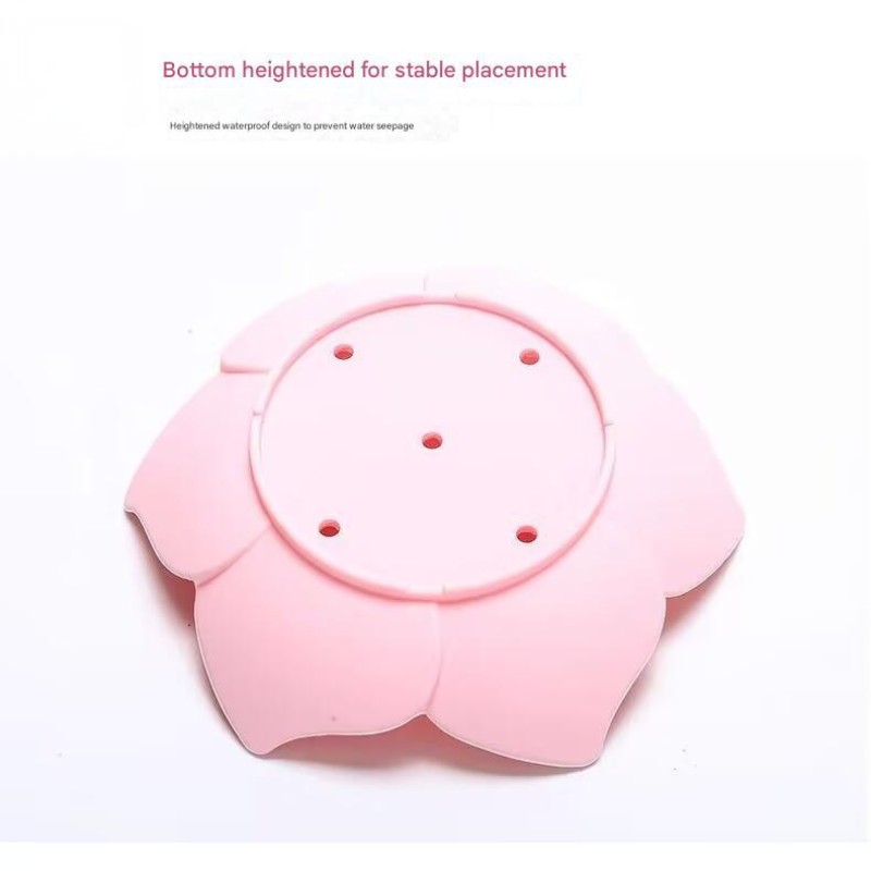 Silicone Soap Dish Manufacturer - Lotus Shape Washable Drain