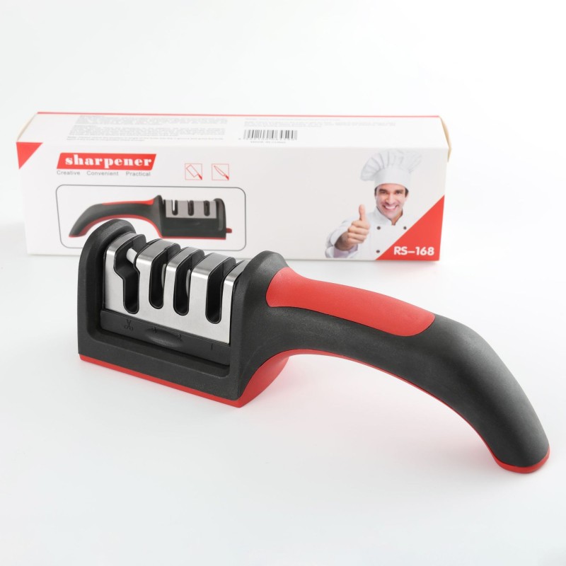 Knife Sharpener Supplier - 4-in-1 Manual Fast Sharpening