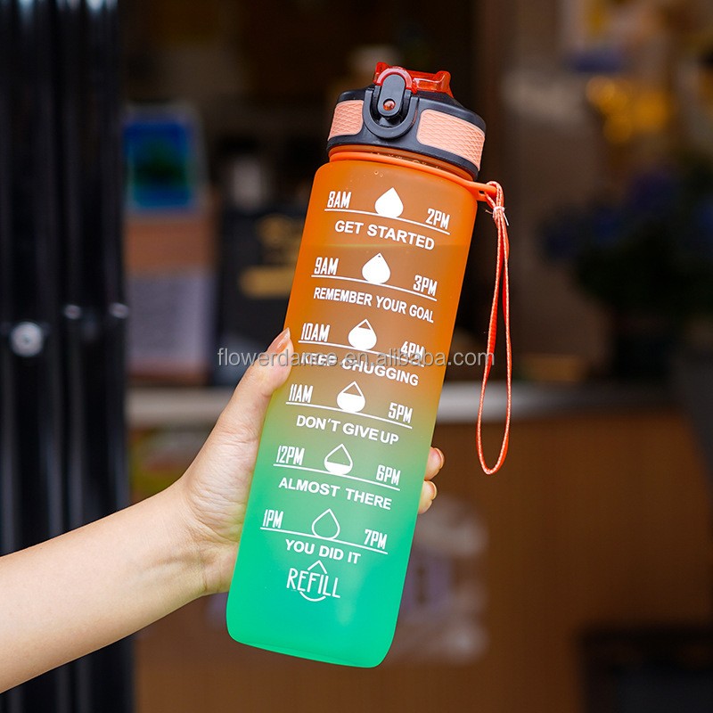 Tritan Water Bottle Manufacturer - 1L BPA Free Time Marker