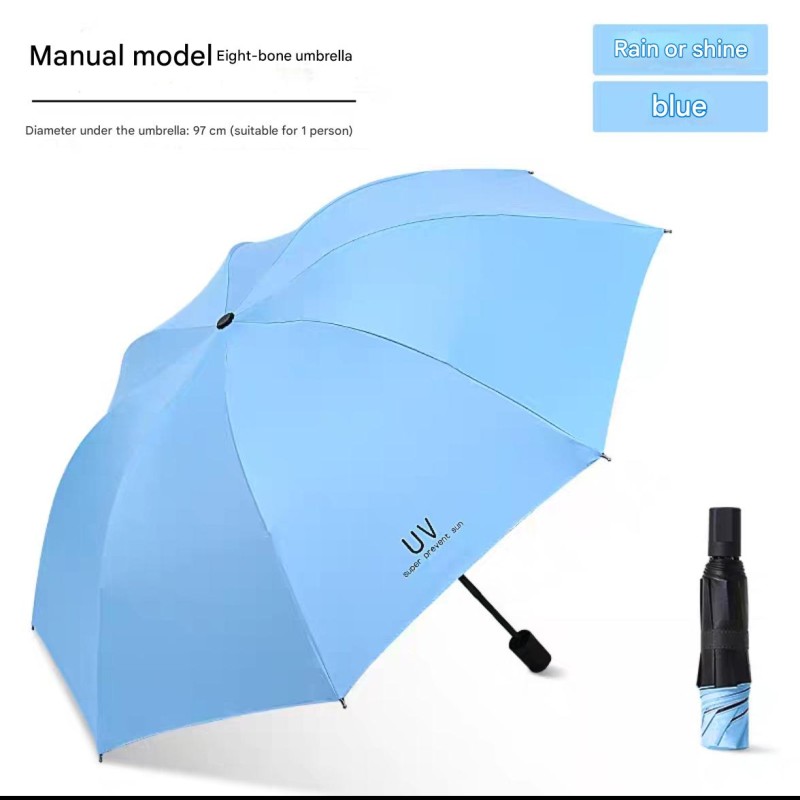 Folding Umbrella Factory - 3 Fold Automatic UV Black