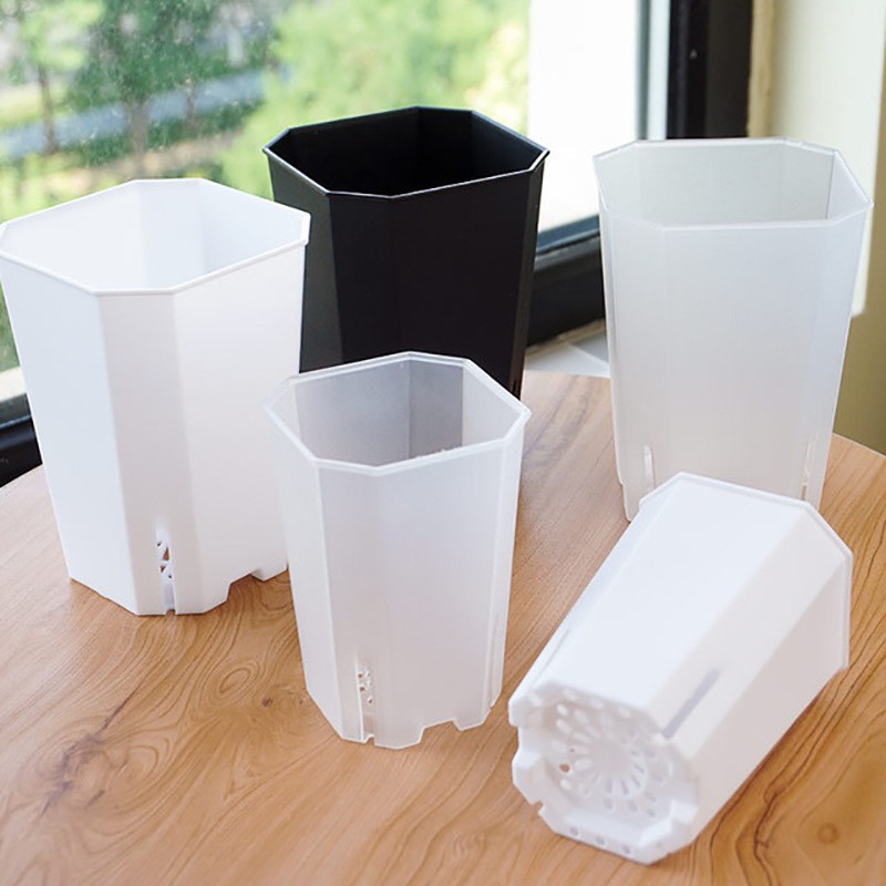 Plant Pot Factory - Tall Slit Square Transparent