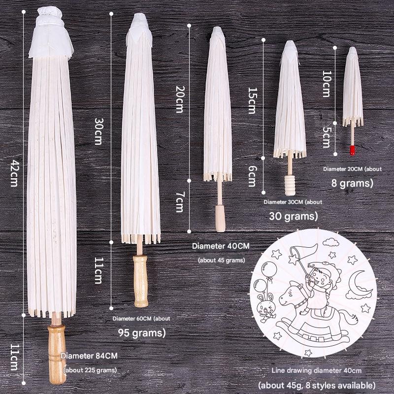 Wedding Umbrella Factory - Paper Brida White Parasols