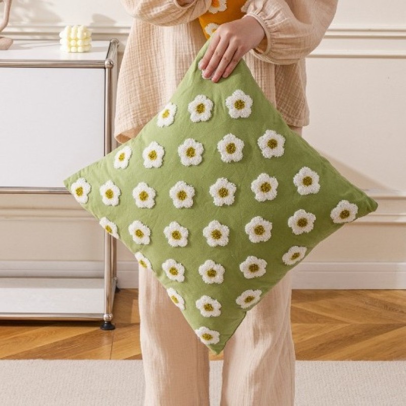 Embroidered Pillowcases Factory - Farmhouse Cotton Abstract