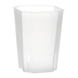 Plant Pot Factory - Tall Slit Square Transparent