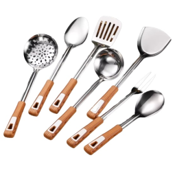 Cooking Utensils Set Manufacturer - Complete Wood Steel Design