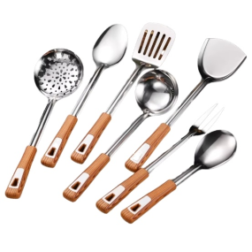 Cooking Utensils Set Manufacturer - Complete Wood Steel Design