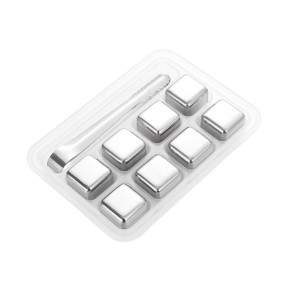 Whisky Stones Set Supplier - Plastic Box Stainless Steel