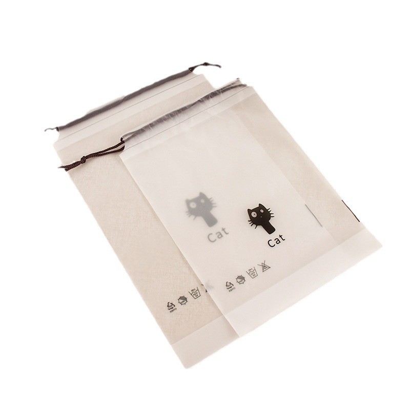 Drawstring Bag Factory - Frosted PE Makeup Cosmetic Storage