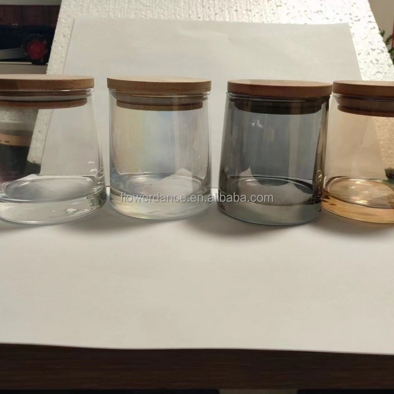 Candle Jars Supplier - Wholesale 10oz Iridescent Lanterns