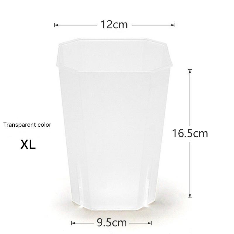 Plant Pot Factory - Tall Slit Square Transparent