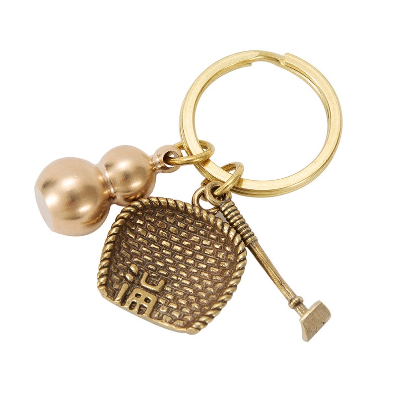 Brass Keychain Manufacturer - Feng Shui Zodiac Gourd Gift