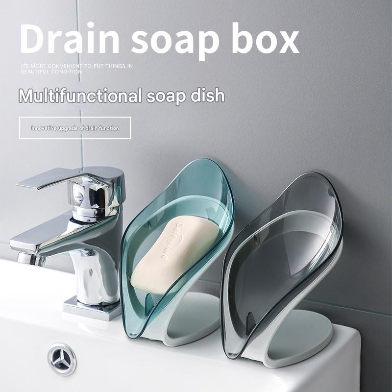 ABS Soap Dish Manufacturer - Clear Leaf Shape No Hole