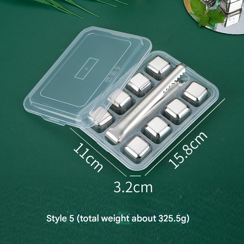 Whisky Stones Set Supplier - Plastic Box Stainless Steel