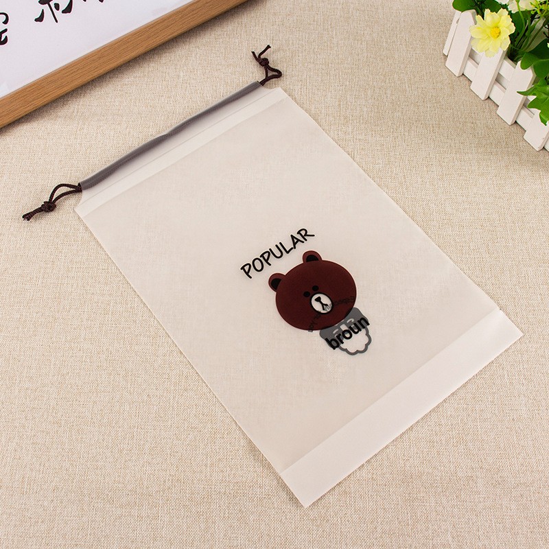 Drawstring Bag Factory - Frosted PE Makeup Cosmetic Storage