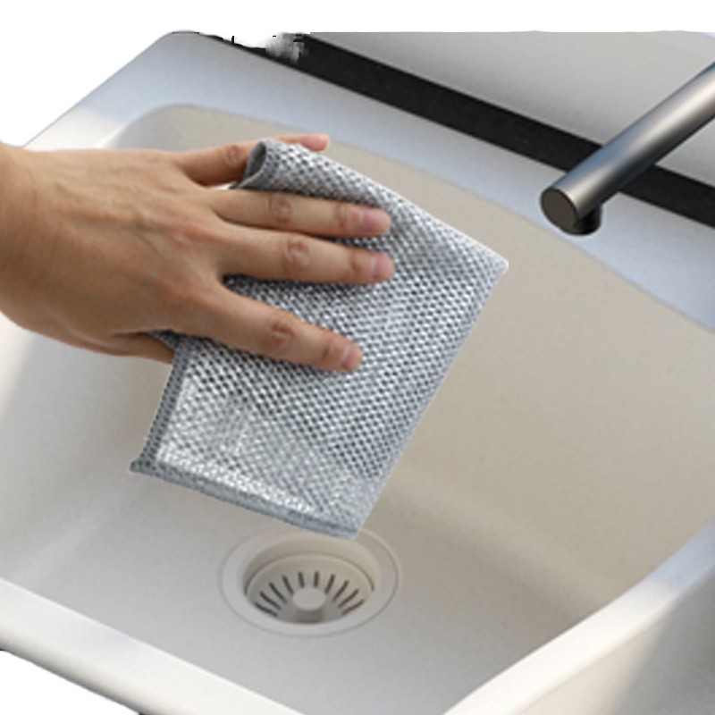 Microfiber Dishcloth Supplier - Silver Wire Ball Kitchen Clean