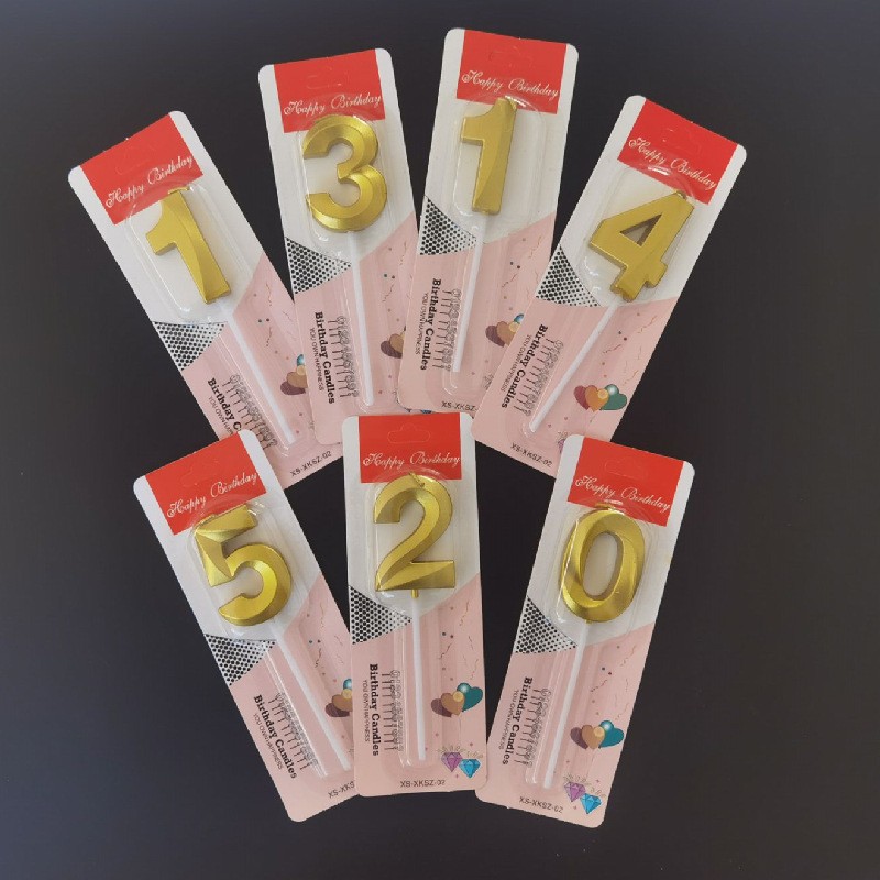 Paraffin Wax Candles Manufacturer - Custom Number Birthday Cake