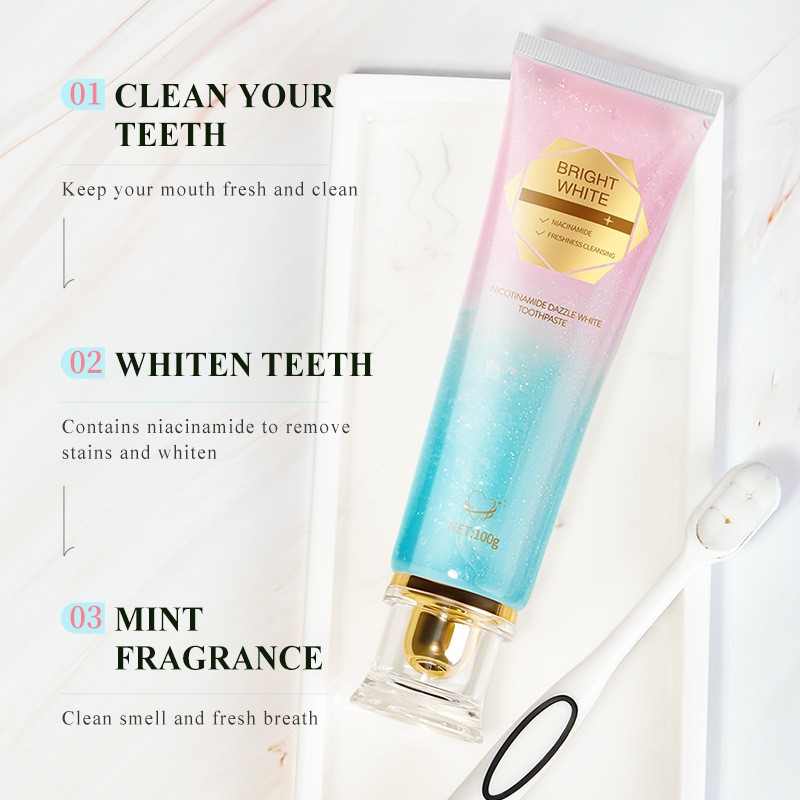 Teeth Whitening Toothpaste Manufacturer - 100g Stain Removal Niacinamide