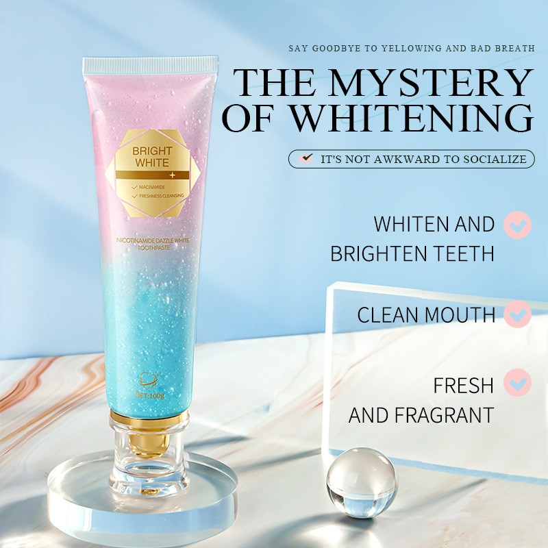 Teeth Whitening Toothpaste Manufacturer - 100g Stain Removal Niacinamide
