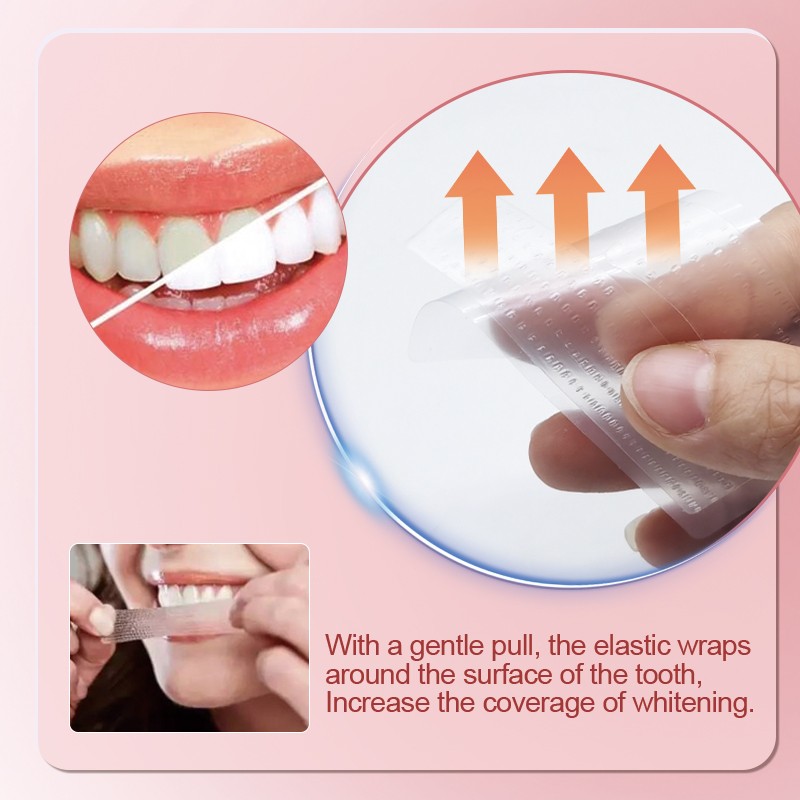 Teeth Whitening Strips Factory - 14 Pcs Non Peroxide Custom