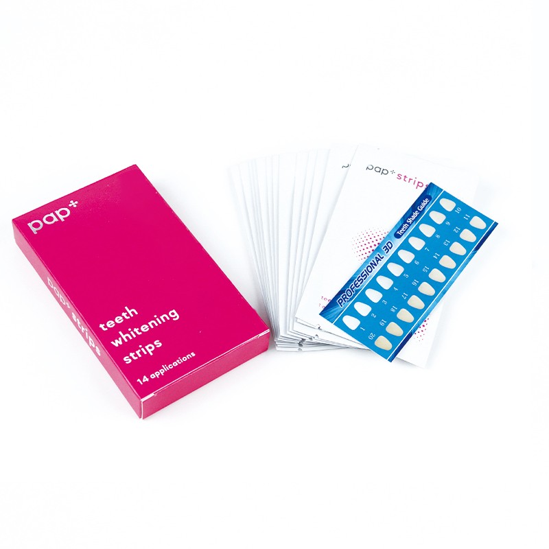 Teeth Whitening Strips Factory - 14 Pcs Non Peroxide Custom