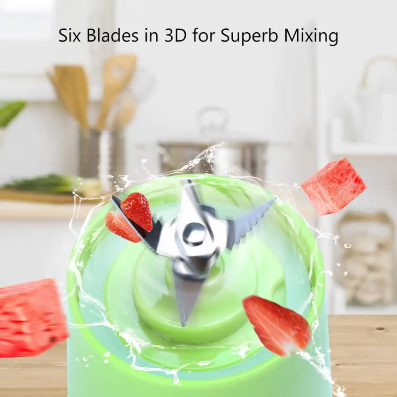 Portable Juicer Blender Manufacturer - Rechargeable 6 Blades Mini