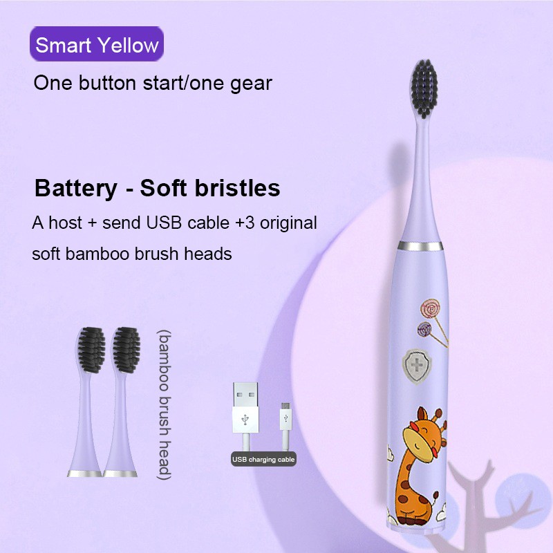 Electric Toothbrush Supplier - Battery Ultrasonic Children Cartoon