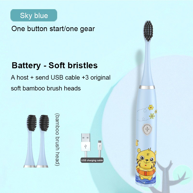 Electric Toothbrush Supplier - Battery Ultrasonic Children Cartoon