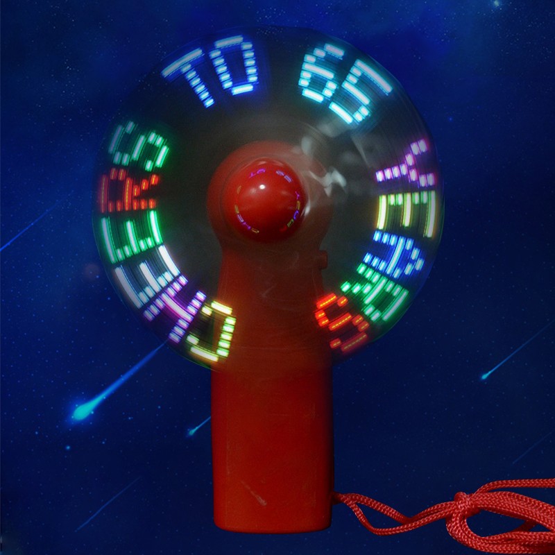 Led Hand Fan Supplier - Programmable Custom Message Portable
