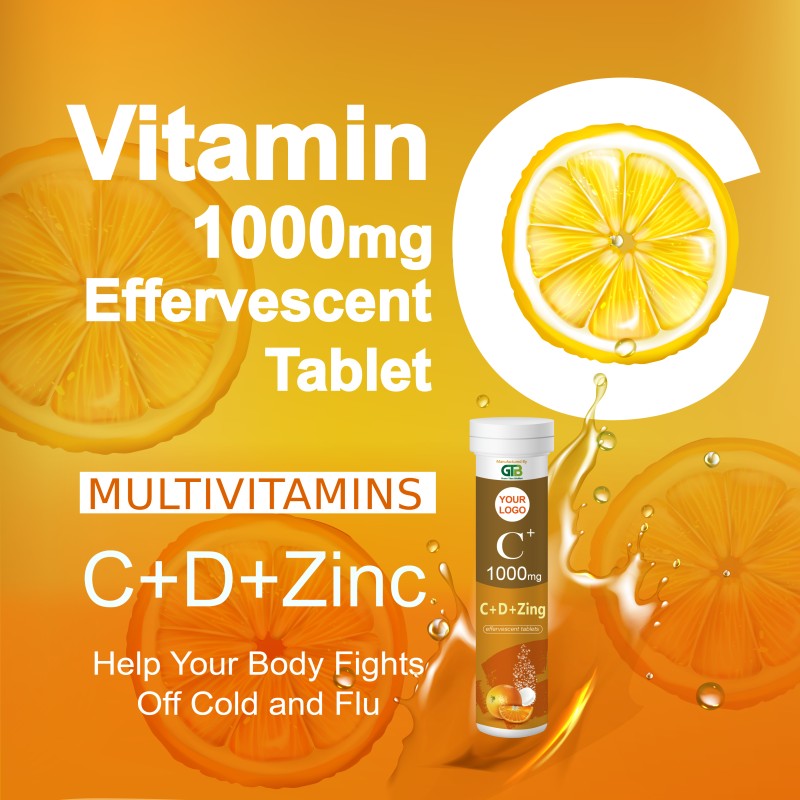 Vitamin C Effervescent Tablets Supplier - Wholesale Private Label Multivitamins