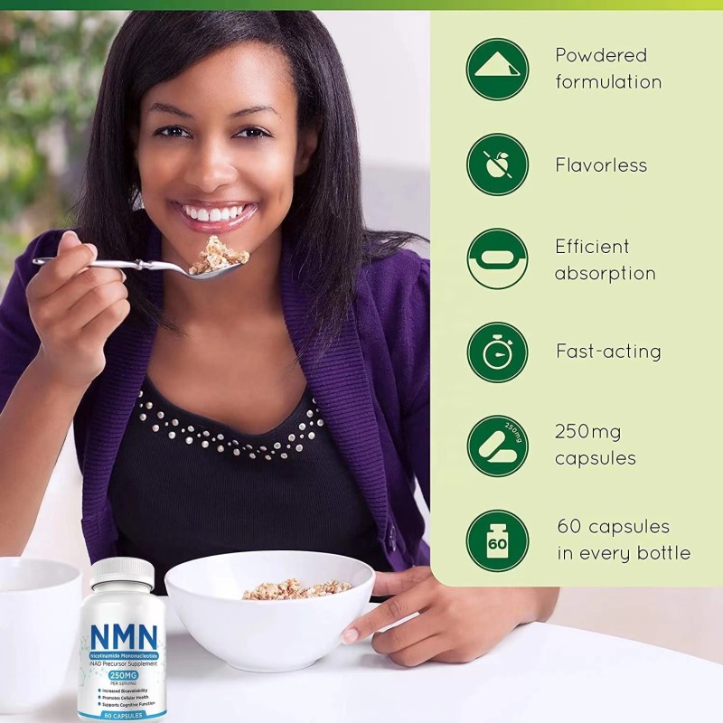 Best Selling NMN Capsules Natural Diet Supplement for Health Promotion Vitamins Wholesale Food Supplements